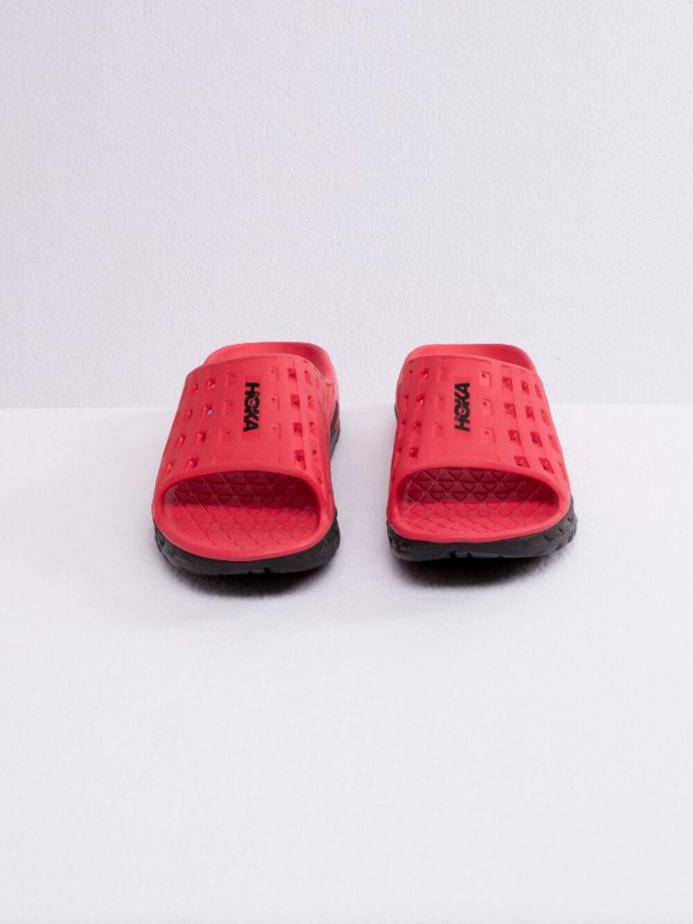 NEW Hoka Ora Recovery Slide V1 (Original) - Black/Hibiscus - Women’s 8 - Rare/NW - Picture 2 of 8